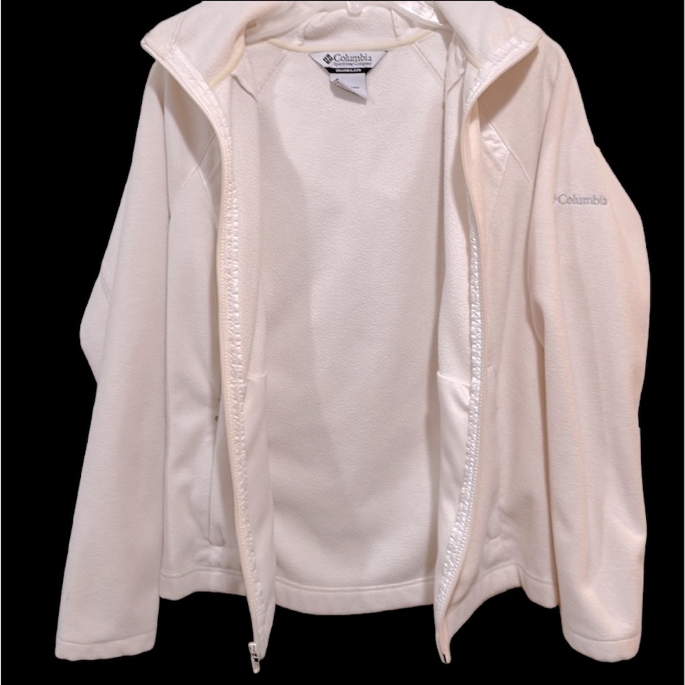 Small Columbia Full-Zip Fleece Jacket w/ Hood - Picture 5 of 8